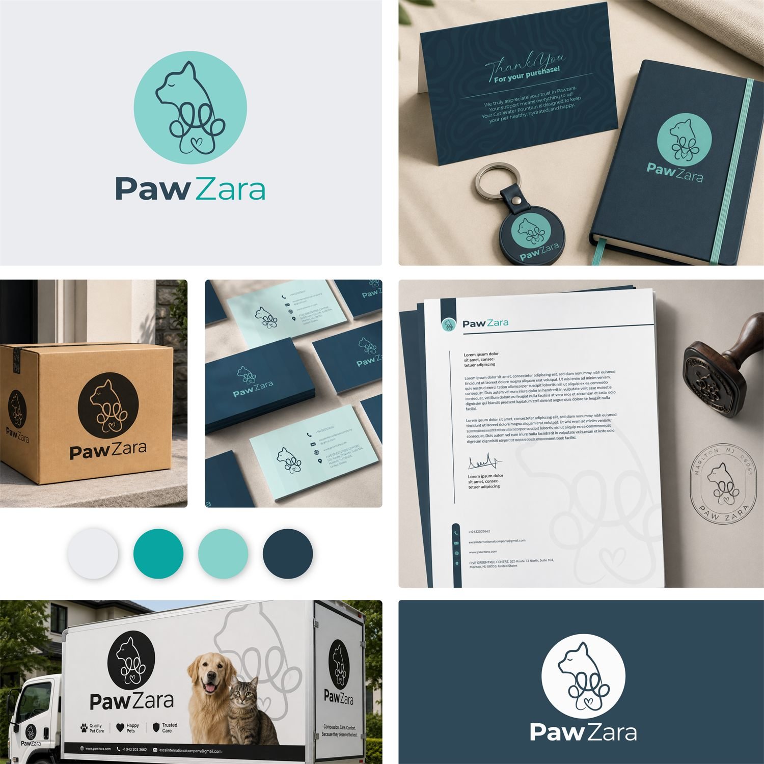Pawzara brand identity